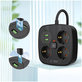Síťová nabíječka PCS3X4 Power Strip 2 USB & 2 USB-C & 3 Socket 200cm, černá, Tech-Protect