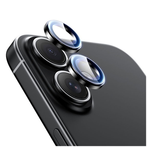 Ochrana kamery Camring Fit+ pro iPhone 16 / 16 Plus / 17, čirá, Tech-Protect