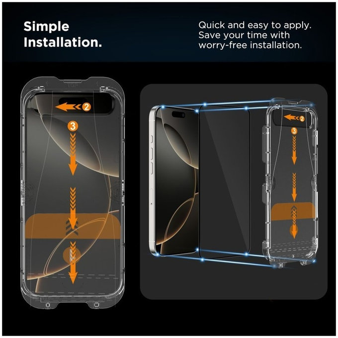 Tvrzené sklo Quick Set+ 2-PACK pro iPhone 17, černá, Tech-Protect