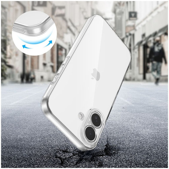 Ochranné pouzdro FlexAir pro iPhone 17, číre, Tech-Protect
