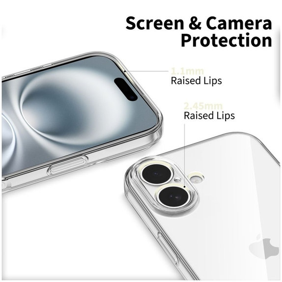 Ochranné pouzdro FlexAir pro iPhone 17, číre, Tech-Protect