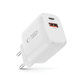 Síťová nabíječka NCA20 2-PORT PD 20W / QC3.0, bílá, Tech-Protect