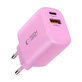 Síťová nabíječka NCA20 2-PORT PD 20W / QC3.0, Baby Pink, Tech-Protect