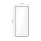 Tvrzené sklo Glass Fit+ 2-PACK pro Motorola Edge 50 Neo / 60 Neo, černá, Tech-Protect