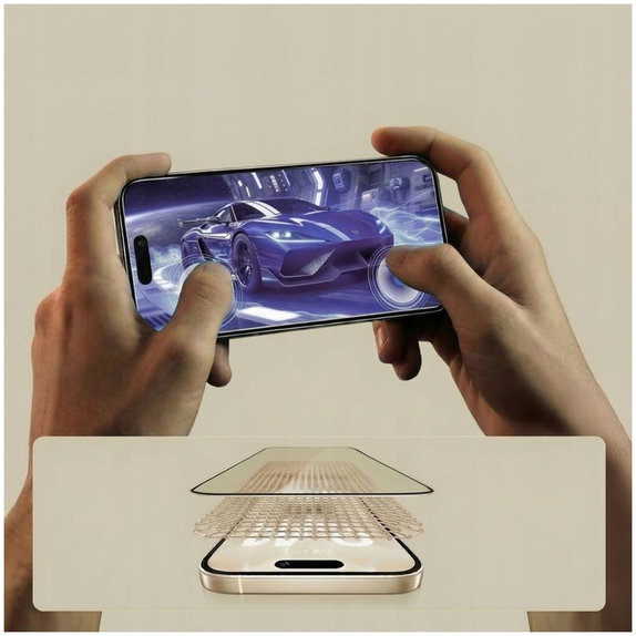 Tvrzené sklo Glass Fit+ 2-PACK pro Motorola Edge 50 Neo / 60 Neo, černá, Tech-Protect