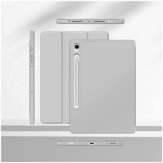 Pouzdro Sc Pen pro Samsung Tab S9 11.0 / S9 FE / S10 FE / S10 Lite 10.9 X710 / X716B / X510 / X516B / X520 / X526 / X400 / X406B, šedá, Tech-Protect