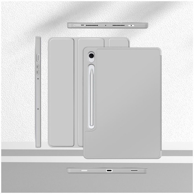 Pouzdro Sc Pen pro Samsung Tab S9 11.0 / S9 FE / S10 FE / S10 Lite 10.9 X710 / X716B / X510 / X516B / X520 / X526 / X400 / X406B, šedá, Tech-Protect