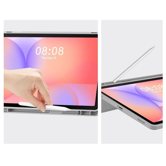 Pouzdro Sc Pen pro Samsung Tab S9 11.0 / S9 FE / S10 FE / S10 Lite 10.9 X710 / X716B / X510 / X516B / X520 / X526 / X400 / X406B, šedá, Tech-Protect