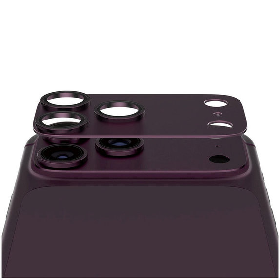 Ochranný kryt objektivu Fender pro iPhone 18 Pro, Dark Cherry, PanzerGlass