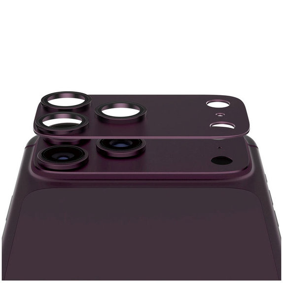 Ochranný kryt objektivu Fender pro iPhone 18 Pro Max, Dark Cherry, PanzerGlass