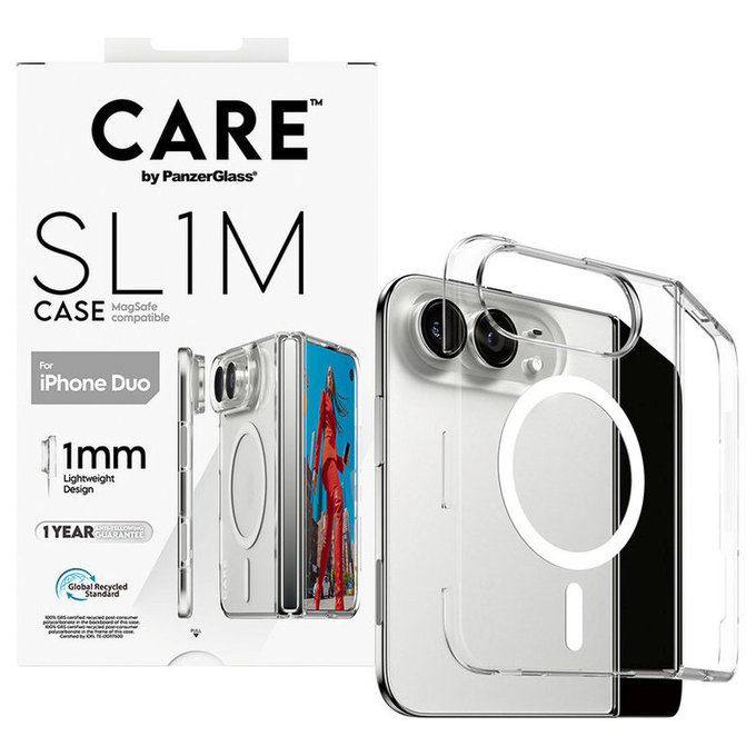 Pouzdro SL1M s MagSafe pro iPhone Duo, Transparentní, PanzerGlass