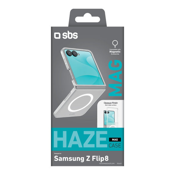 Pouzdro Haze Mag pro Samsung Galaxy Z Flip8, Transparentní, SBS