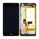 Huawei P8 Lite ALE-L21 - LCD Displej + Dotykové Sklo + Rám + Baterie (Black) - 02350KCW, 02350KCC, 02350KCB, 02350JVD Genuine Service Pack