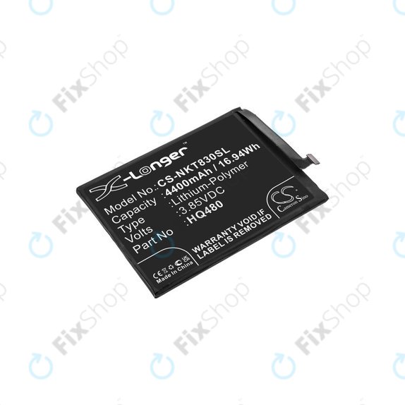 Baterie pro Nokia 8.3 2020 5G, 4400mAh, Li-Pol, 3.85V, HQ480, HQ