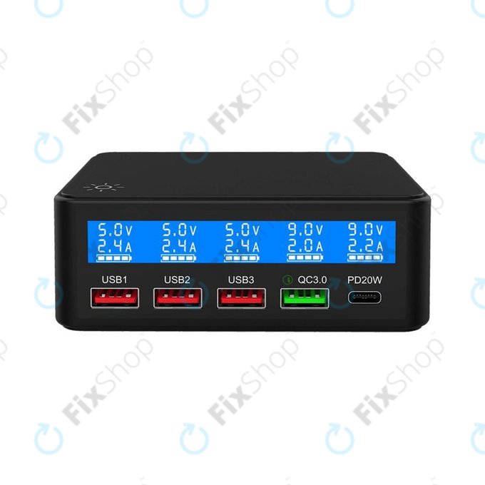 FixPremium - USB Servisní Nabíjecí Stanice s USB 3.0 a USB-C