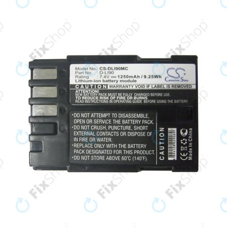 Baterie pro Pentax 645d, K-5, 1250mAh, Li-Ion, 7.4V, D-LI90, HQ