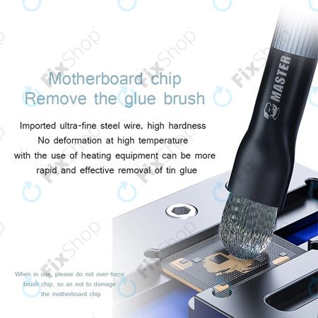 Mechanic - Ocelový kartáček na PCB/BGA pro čištění IC podložek a odstranění lepidla