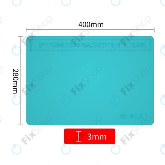 2UUL - ESD Antistatická Teplovzdorná Silikonová Podložka - 40 x 28cm (Modrá)