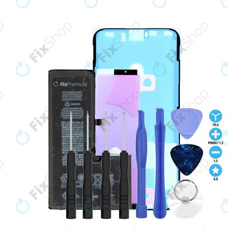 Apple iPhone XS - Baterie 2658mAh FixPremium + Lepka pod Baterii + Lepka pod LCD + Set Nářadí - Multipack