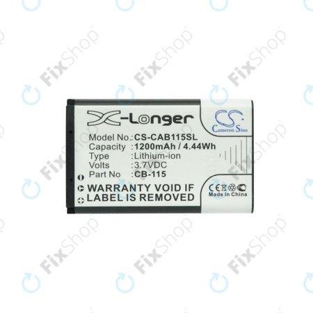 Baterie pro CAT B100, 1200mAh, Li-Ion, 3.7V, CB-115, HQ