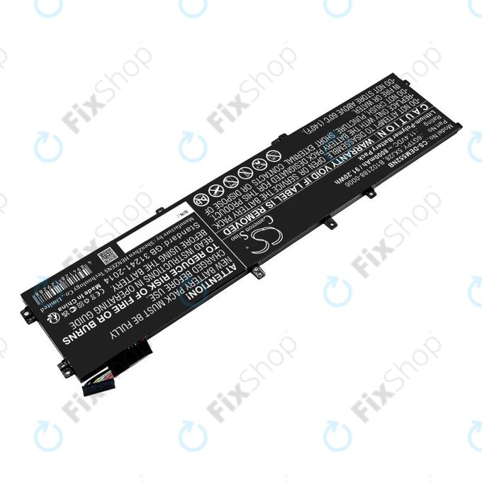 Baterie pro Dell XPS 15, Dell Precision 9560, 9570, 8000mAh, Li-Pol, 11.4V, 6GTPY, HQ
