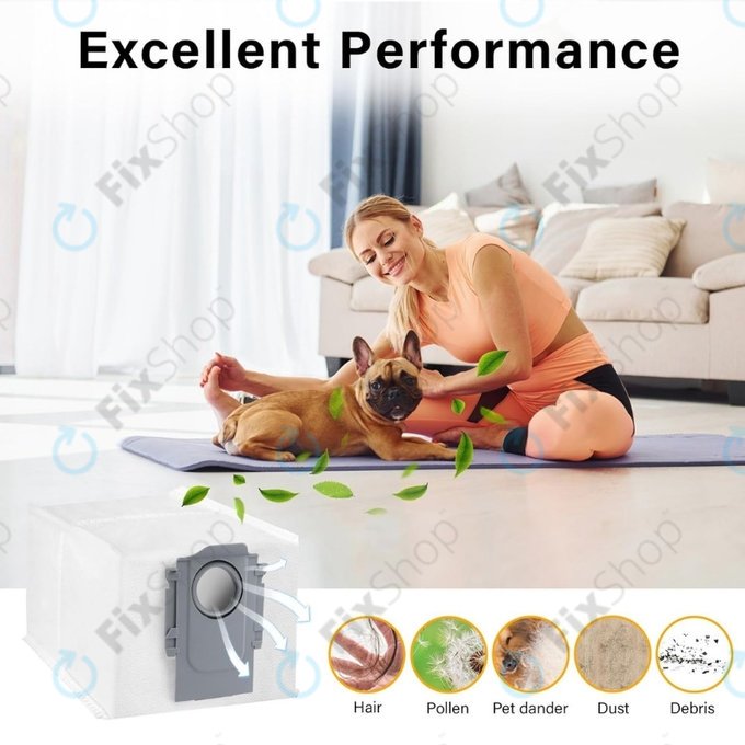 Xiaomi Roborock Qrevo Curv, Qrevo Edge, S8 MaxV Ultra, S8 Max Ultra, Saros 10, Saros 10R, QV-series - Sáček do vysavače