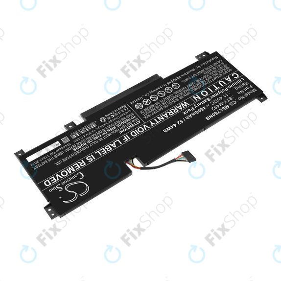 Baterie pro MSI Pulse GL76, Katana GF66, Bravo 15, Crosshair 17, 4600mAh, Li-Pol, 11.4V, BTY-M492, HQ