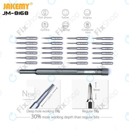 Jakemy JM-8168 - Sada Servisního Nářadí pro Servis Elektroniky 24v1