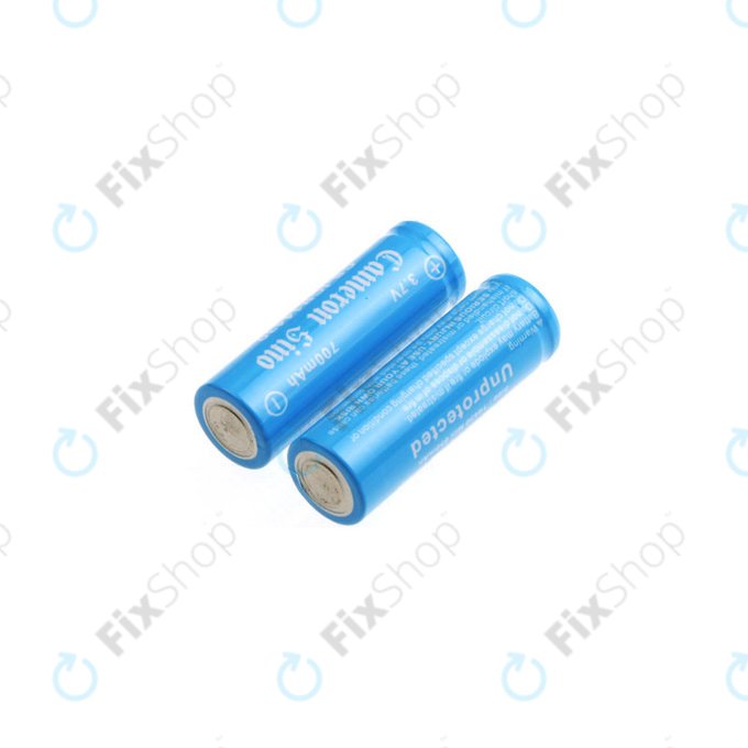 Nabíjecí baterie, 2ks, 650mAh, Li-ion, 3.7V, 14430, HQ