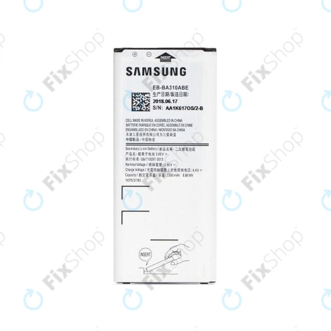 Samsung Galaxy A3 A310F (2016) - Baterie EB-BA310ABE 2300mAh - GH43-04562A, GH43-04562B Genuine Service Pack