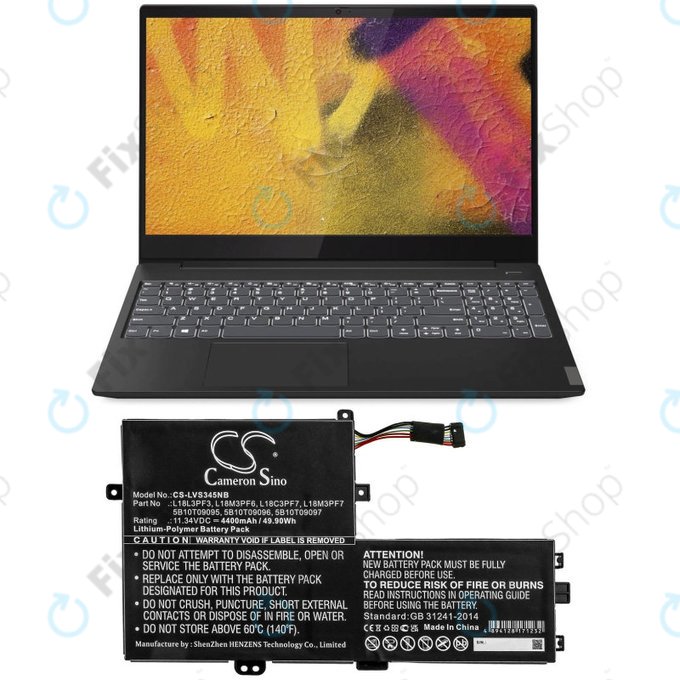 Baterie pro Lenovo IdeaPad C340 14, 15, 4400mAh, Li-Pol, 11.34V, 5B10T09095, HQ