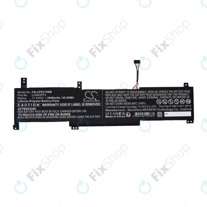 Baterie pro Lenovo IdeaPad 3-series, 3950mAh, Li-Pol, 11.4V, L20M3PF0, HQ