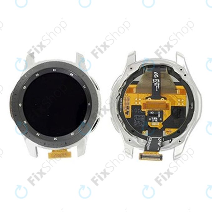 Samsung Galaxy Watch 46mm R800 - LCD Displej + Dotykové Sklo + Rám (Black) - GH97-22504A Genuine Service Pack