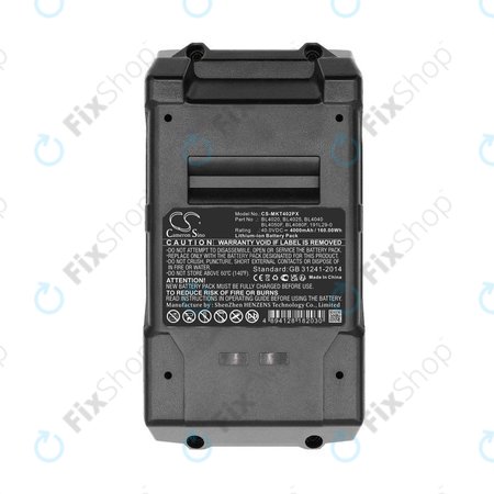 Baterie pro Makita Cf001g, Ga005g, 4000mAh, Li-Ion, 40V, BL4020, HQ