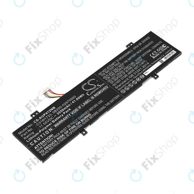 Baterie pro Asus VivoBook Flip 14 Tp412fa/ua, 3550mAh, Li-Pol, 11.55V, C31N1733, HQ