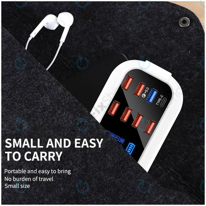 Asometech Model E - USB Servisní Nabíjecí Stanice s USB 3.0 a USB-C