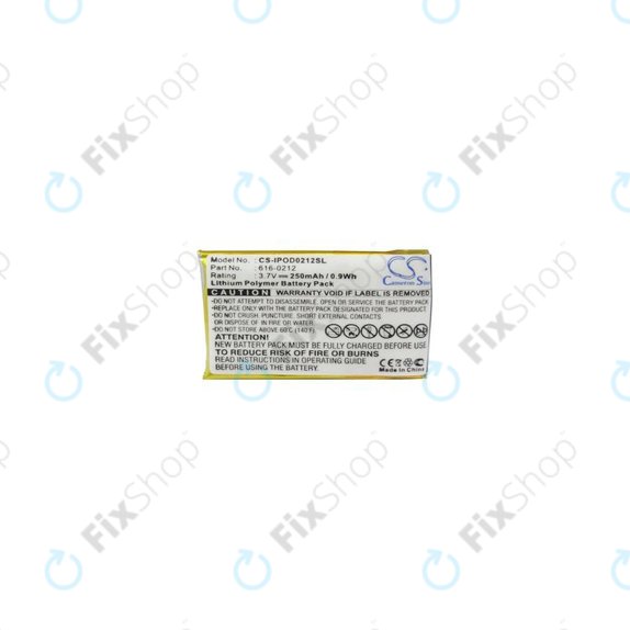 Apple iPod Shuffle (1st Gen) - Baterie 616-0212 250mAh HQ
