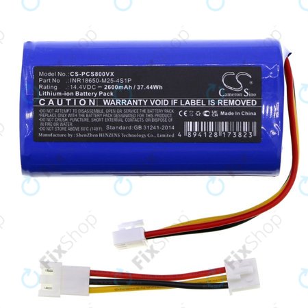 Proscenic 800T, 820T, 830T - Baterie INR18650-M25-4S1P Li-Ion 14.4V 2600mAh HQ