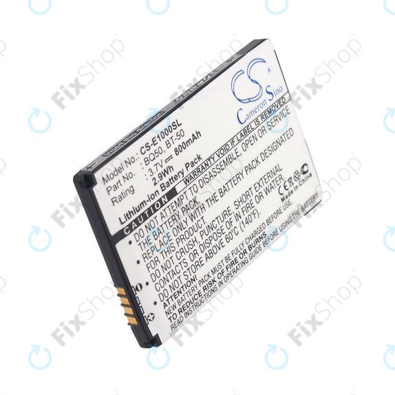 Baterie pro Motorola Wilder, 800mAh, Li-Ion, 3.7V, BQ50, HQ
