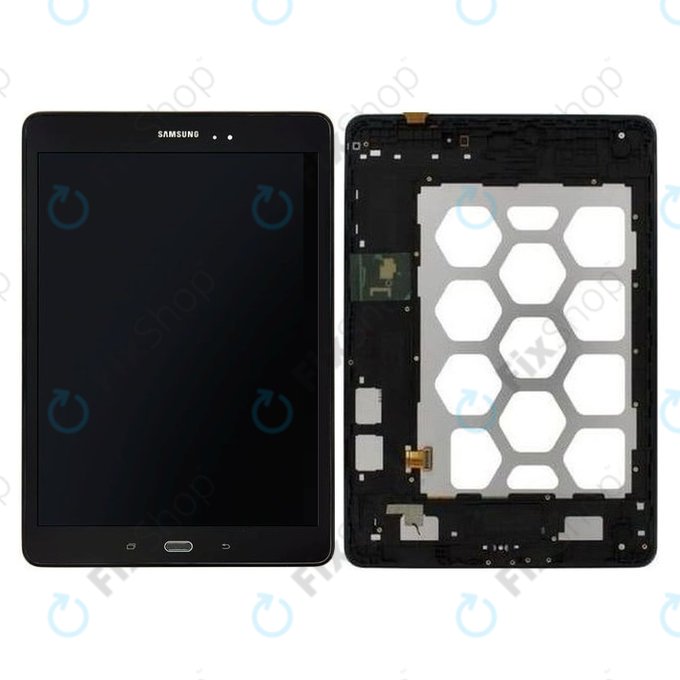Samsung Galaxy Tab A 9.7 T550 - LCD Displej + Dotykové Sklo + Rám (Black) - GH97-17400D Genuine Service Pack