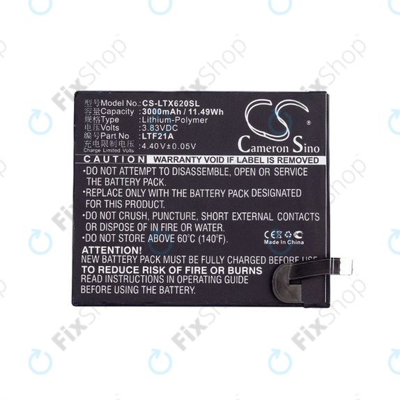 Baterie pro LeEco Le 2, LeTV X-series, 3000mAh, Li-Pol, 3.83V, LTF21A, HQ
