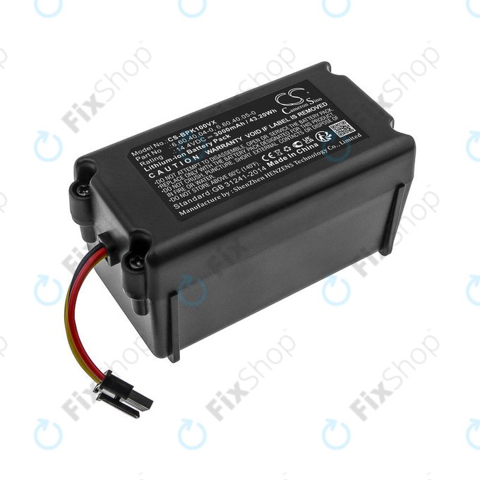 Baterie pro Sencor SRV 9250, SRV 8250, SRV 6250, SRV 4250, Blaupunkt XSMART, SRX 1002, Li-ion, 14.4V, 3000mAh, HQ