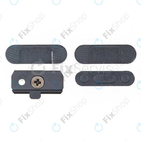 Apple iPad Mini, Mini 2, Air - Tlačítka Zapínání + Hlasitosti + Tichého Režimu (Space Gray)