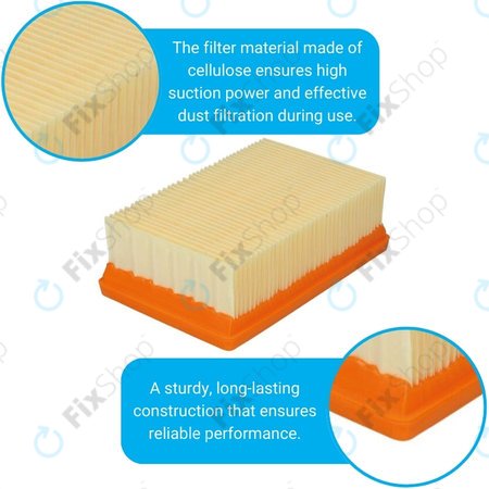 Kärcher WD-series, MV-series, KWD-series - Plochý Prachový Filtr