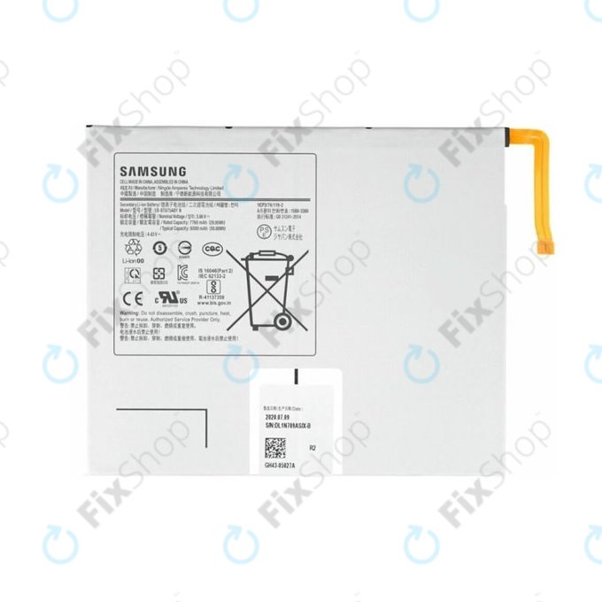 Samsung Galaxy Tab S7 T870, T875, T876B - Baterie 8000mAh EB-BT875ABY- GH43-05028A Genuine Service Pack