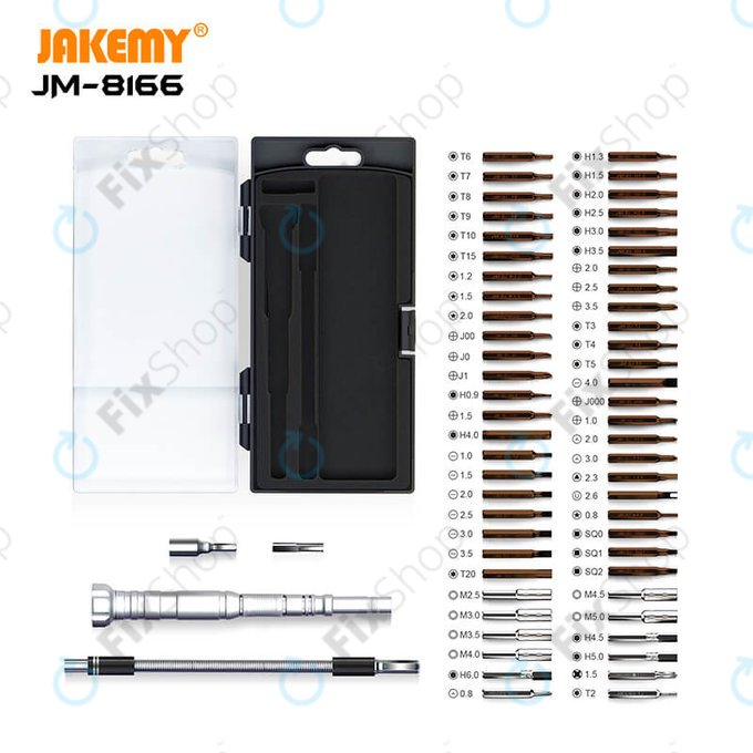 Jakemy JM-8166 - Sada Servisního Nářadí pro Servis Elektroniky 61v1