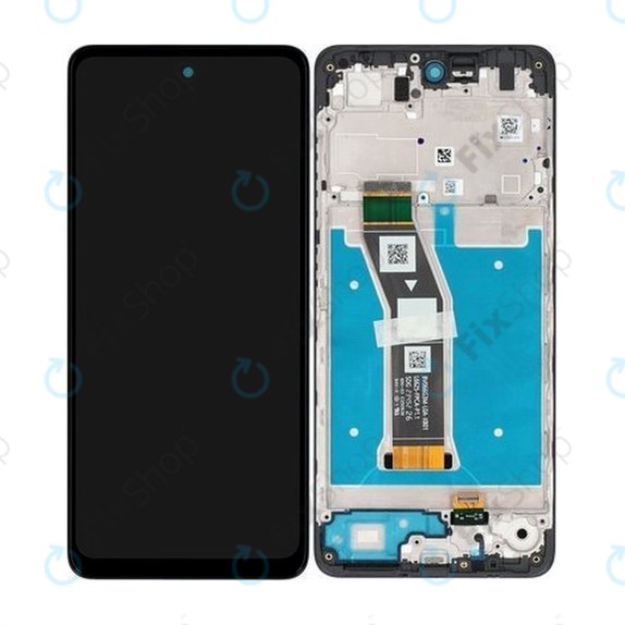 Motorola Moto G04 - LCD Displej + Dotykové Sklo + Rám (Black) - 5D68C23890 Genuine Service Pack