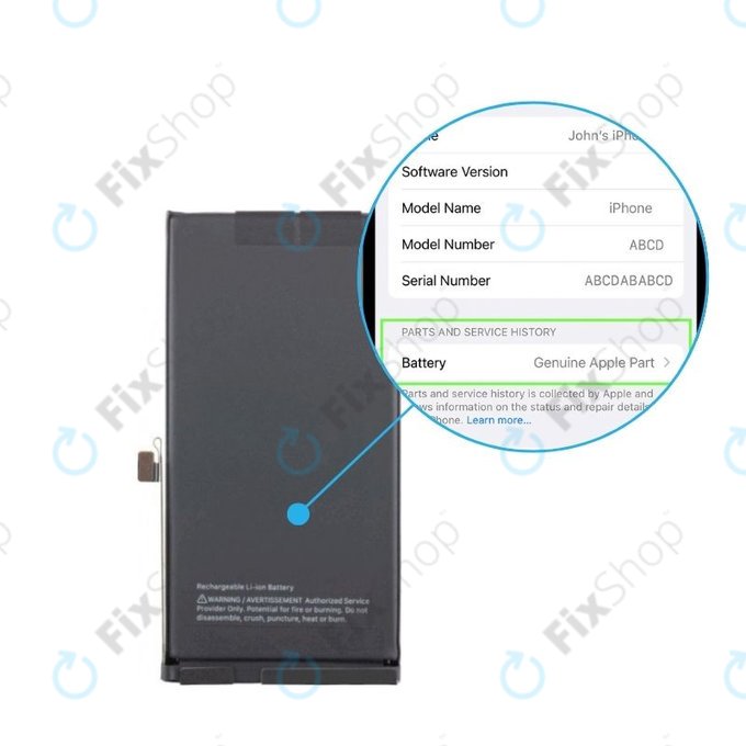 Baterie pro iPhone 14 | 661-30373 | 3279mAh | Genuine Apple