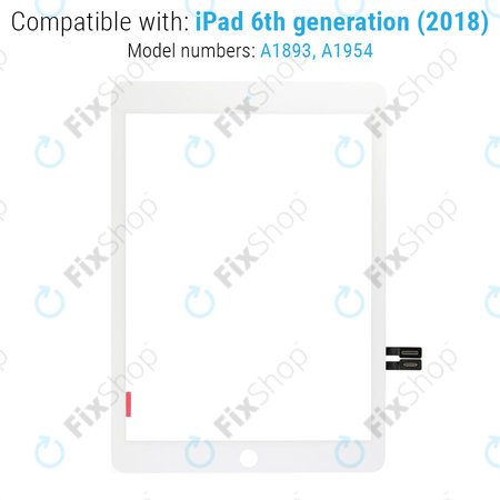 Apple iPad (6th Gen 2018) - Dotykové Sklo (White)
