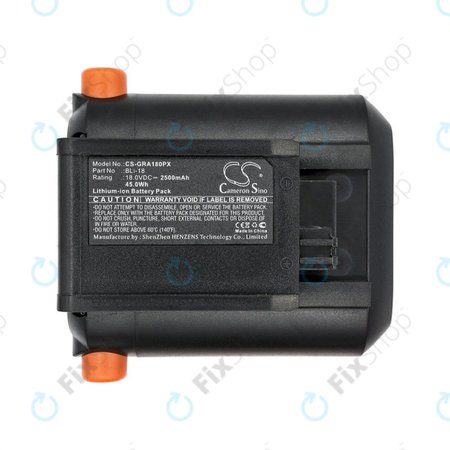 Baterie pro Gardena Accu Hedge, Accujet, Comfortcut Li-18, Easycut, Trimmer Easycut Li-18, 2500mAh, Li-Ion, 18V, BLi-18, HQ